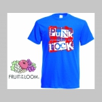 Punk rock Tartan pánske tričko s obojstrannou potlačou 100%bavlna značka Fruit Of The Loom